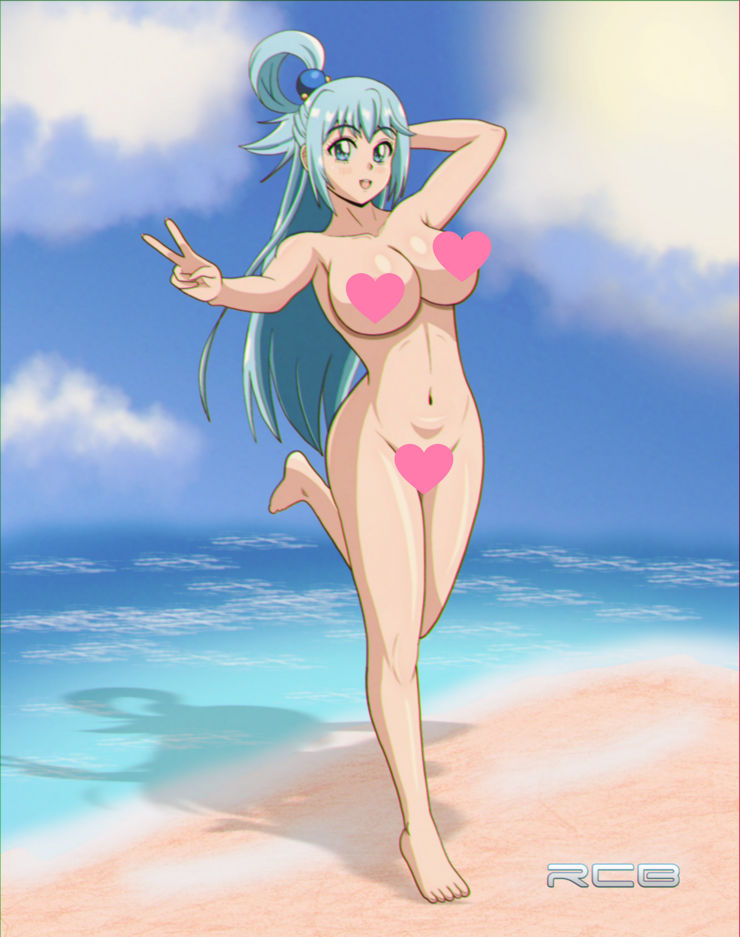 LEWD Aqua 11 x 14 Fan Art Print