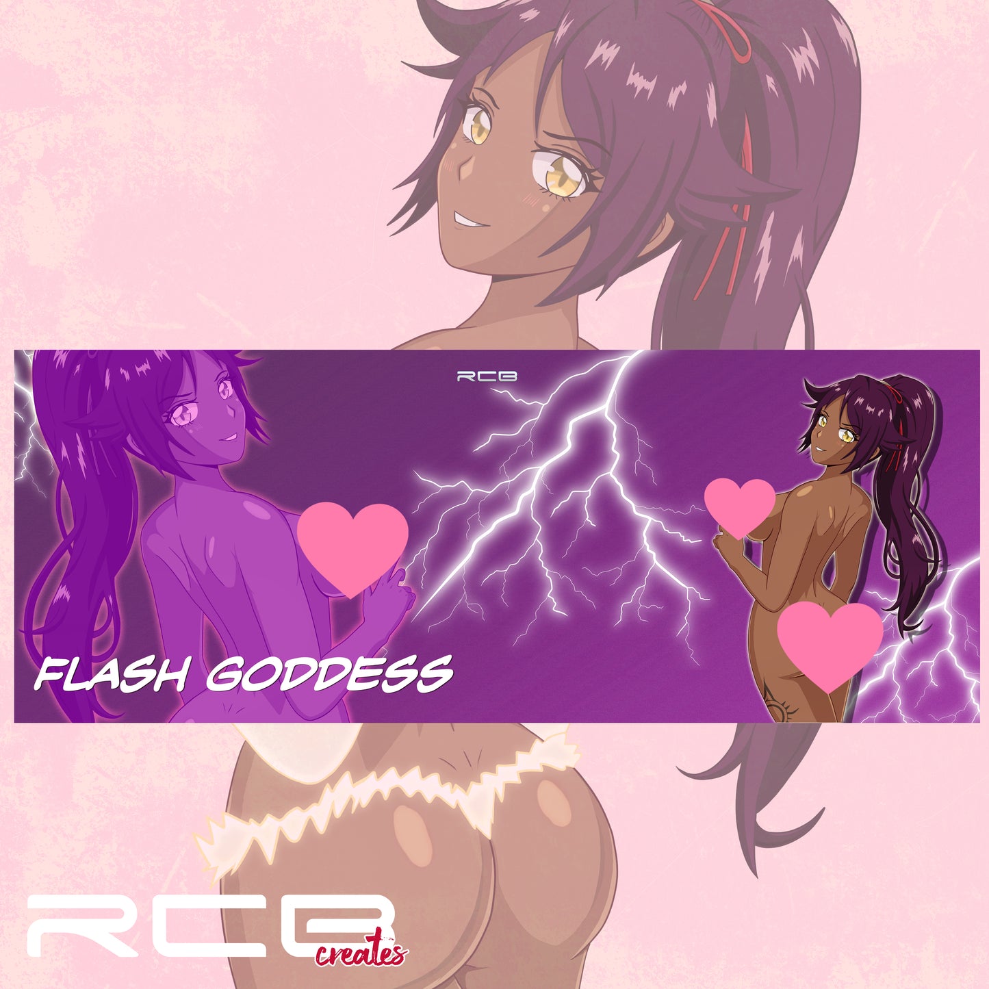 LEWD Yoruichi Mouse Pad Desk Mat