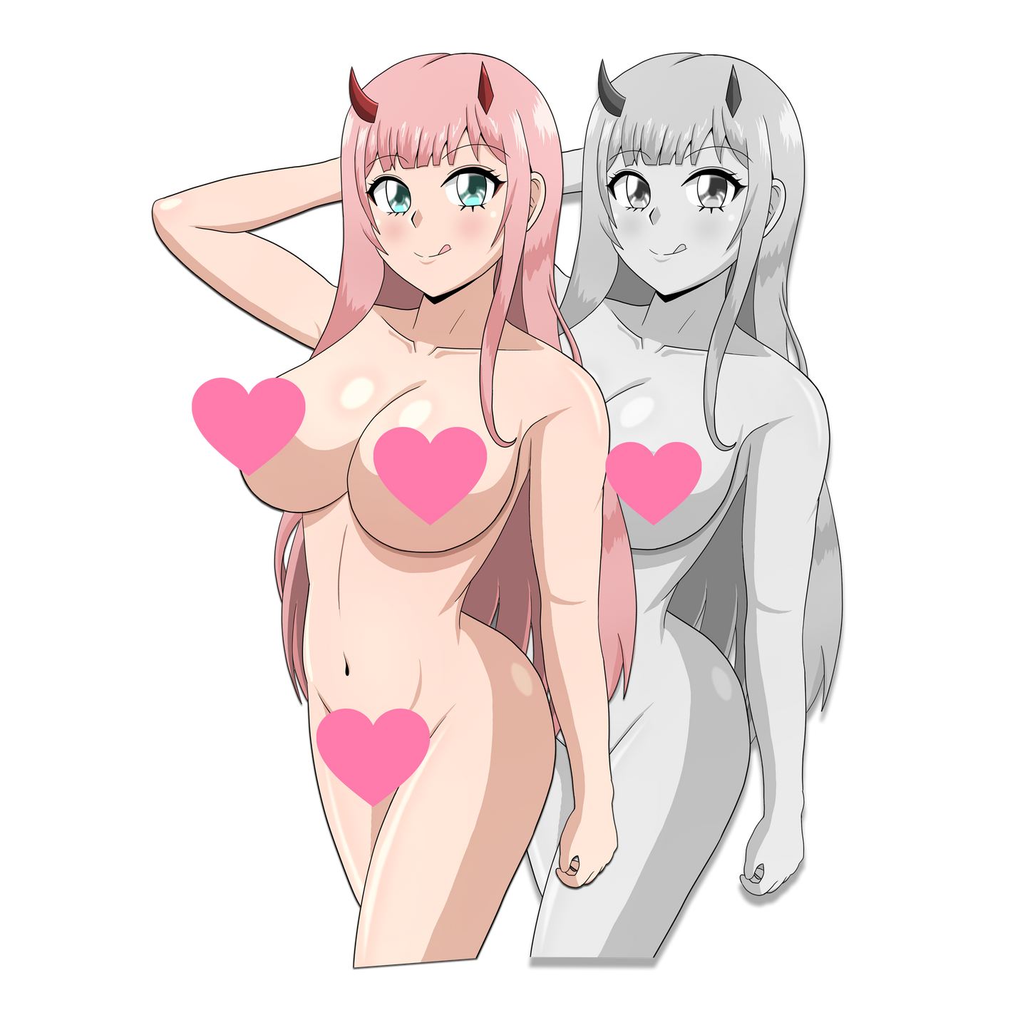 LEWD Zero Two Sticker