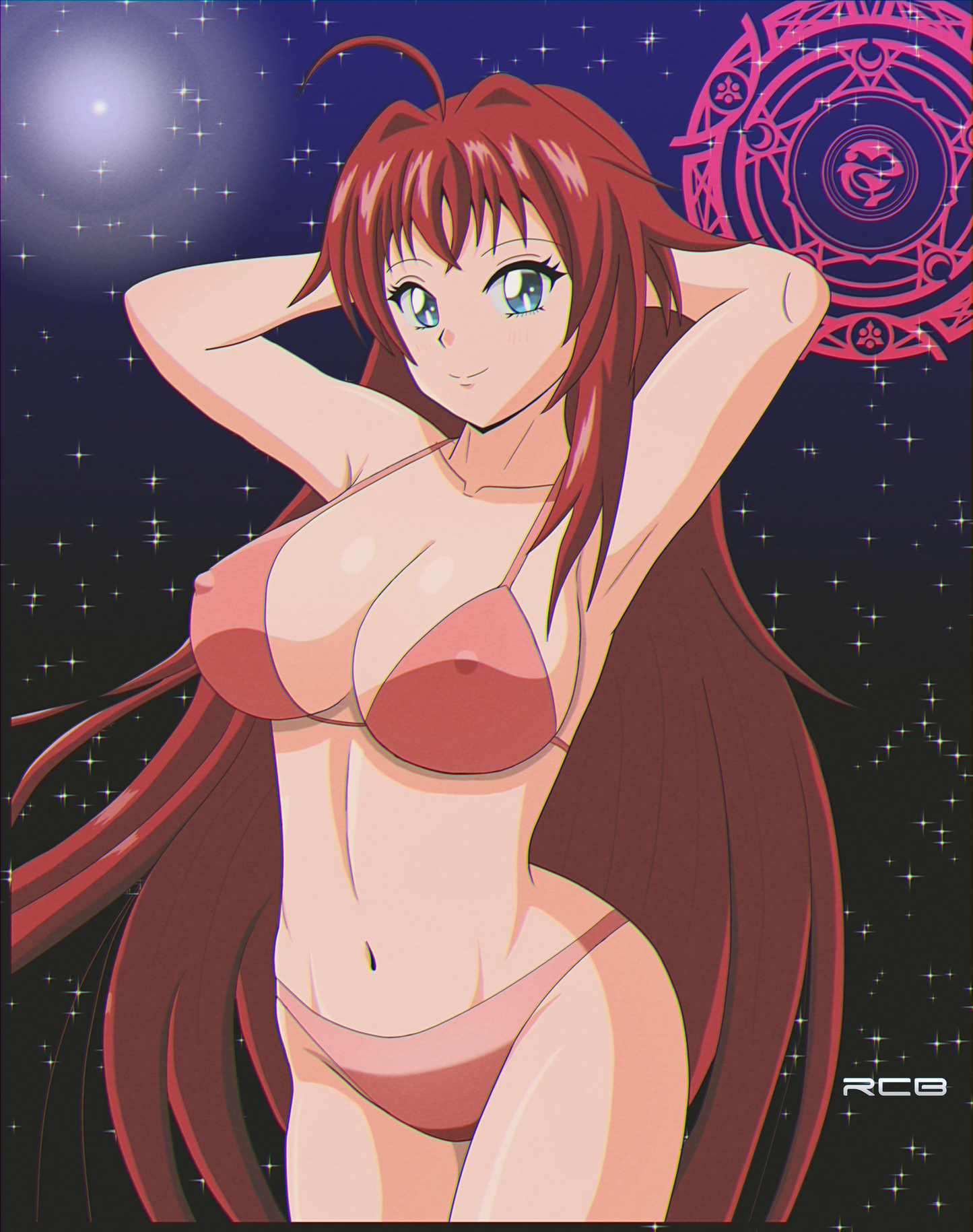 Rias Gremory 11 x 14 Fan Art Print