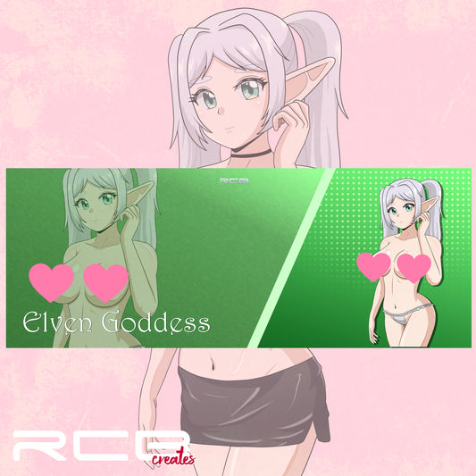 LEWD Frieren Mouse Pad Desk Mat